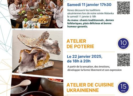 Activités de l’association Ukraine Libre en janvier 2025 au Local